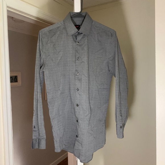 Size M grey dress shirt long sleeve - Picture 1 of 1